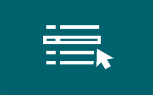 icon (teal)- computer cursor clicking text